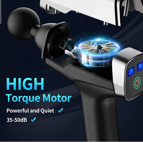 Massage gun with 12 heads - Picture 4 of 11